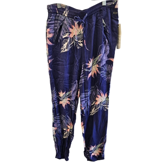 Roxy Sunday Noon Floral Casual Pant NEW - Picture 1 of 7